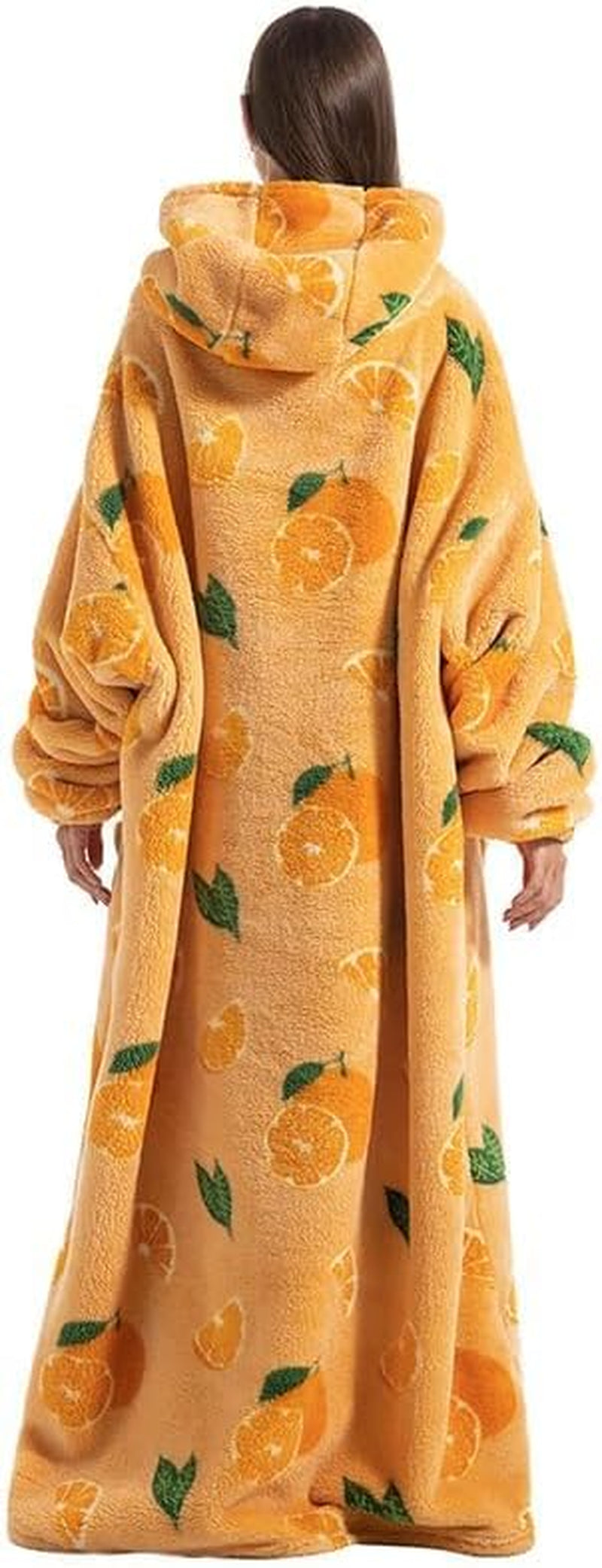 Oversized Wearable Blanket Hoodie for Adults - Extra Long Womens Blanket Sweatshirt